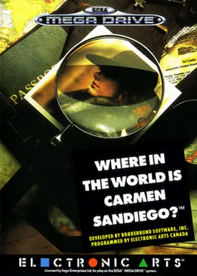 Where in the World Is Carmen Sandiego (USA, Europe) (En,Fr,De,Es,It) box cover front